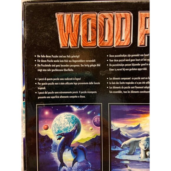 Magical Dolphin 1000 Piece Wooden Puzzle Space Ocean Scene - Picture 6 of 8